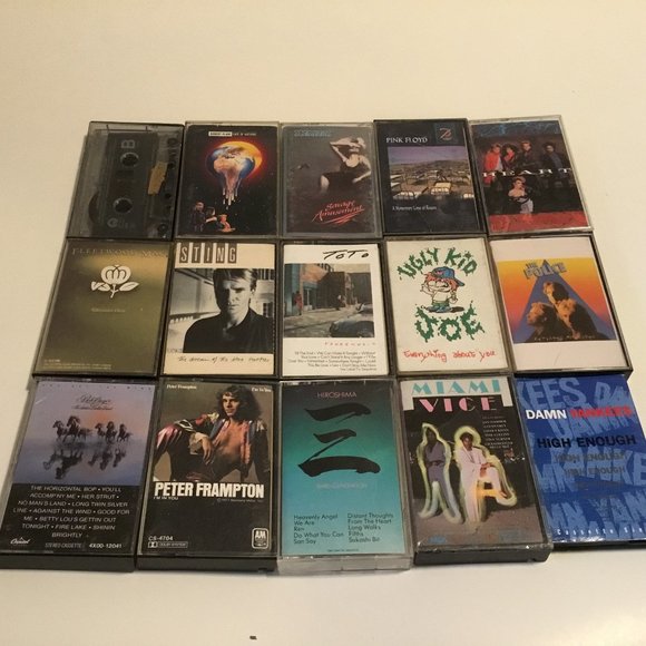 70's And 80's Rock Cassette Tape Lot Of 15: Frampton, Sting, Ugly Kid Joe, MORE! - Picture 1 of 12